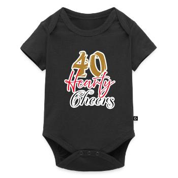 40 Heartfelt Cheers Celebration Design - Baby Premium short-sleeve bodysuit - black - Front