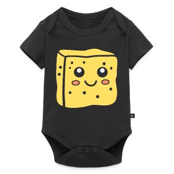 Spongeface Adorable Illustration éponge - Body à manches courtes Premium Bébé - noir - Devant