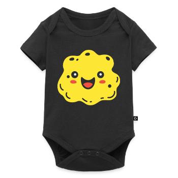 Design de Biscuit Mignon et Coloré éponge - Body à manches courtes Premium Bébé - noir - Devant