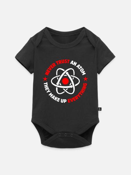 Protonen, Neutronen, Elektronen - Baby Premium Kurzarmbody - Schwarz