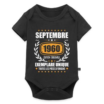 September 1960 Unique copy - September 1960 - Baby Premium short-sleeve bodysuit - black - Front