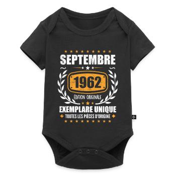 September 1962 Unique copy - September 1962 - Baby Premium short-sleeve bodysuit - black - Front
