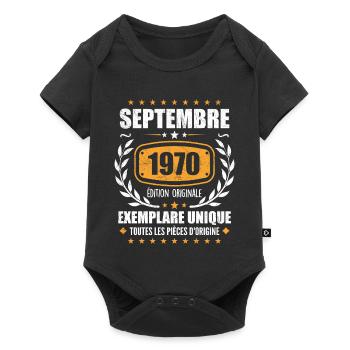 September 1970 Unique copy - September 1970 - Baby Premium short-sleeve bodysuit - black - Front