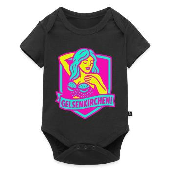 Gelsenkirchen Superstar en rose - Body à manches courtes Premium Bébé - noir - Devant