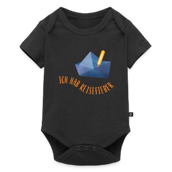 Travel Fever Paper Boat Holiday Cool Sayings Sea - Baby Premium short-sleeve bodysuit - black - Front