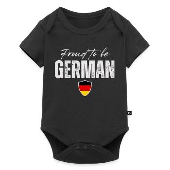 German pride, I love Germany - Baby Premium short-sleeve bodysuit - black - Front