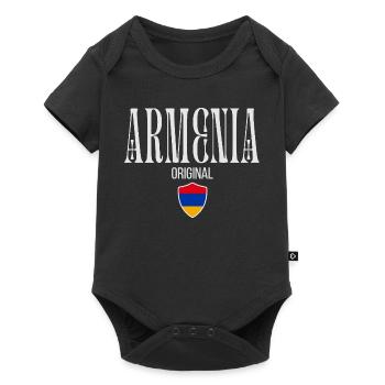 Originaire d’Arménie, né en Arménie - Body à manches courtes Premium Bébé - noir - Devant