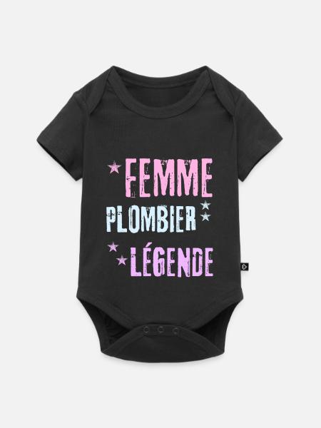 Legendäre Klempnerin - Baby Premium Kurzarmbody - Schwarz