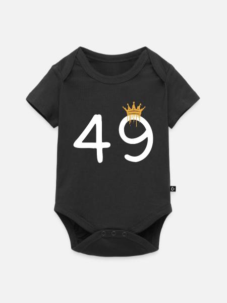 49 - Baby Premium Kurzarmbody - Schwarz