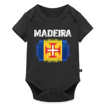 Madeira Flag Spirit Design - Body à manches courtes Premium Bébé - noir - Devant