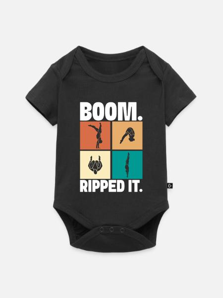 Kunstspringen Turmspringer Sprungbrett - Baby Premium Kurzarmbody - Schwarz