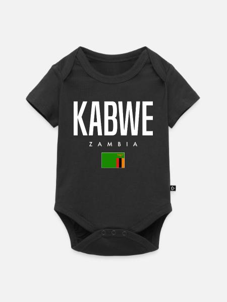 Kabwe Sambia - Baby Premium Kurzarmbody - Schwarz