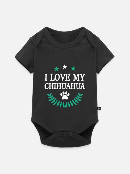 CHIHUAHUA - Baby Premium Kurzarmbody - Schwarz