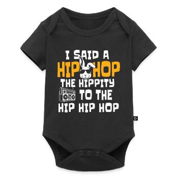 Hip Hop The Hippity To The Hip Classic Rap Citation - Body à manches courtes Premium Bébé - noir - Devant
