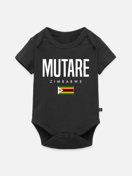 Mutare Simbabwe - Baby Premium Kurzarmbody - Schwarz