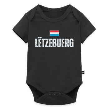 Flag of Luxembourg, Luxembourg patriot - Baby Premium short-sleeve bodysuit - black - Front