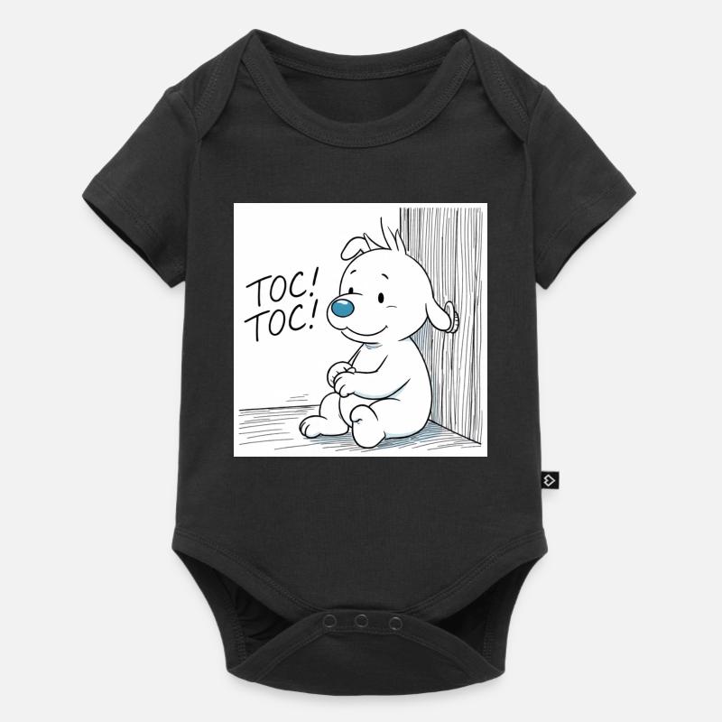 Idéfix Frappe Toc Toc Toc - Body à manches courtes Premium Bébé - noir