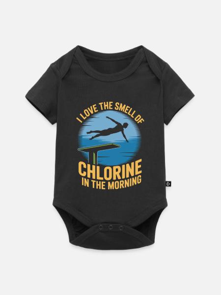 Kunstspringen Turmspringer Sprungbrett - Baby Premium Kurzarmbody - Schwarz
