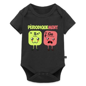 Periodically Wise Humor Periodic Table - Baby Premium short-sleeve bodysuit - black - Front