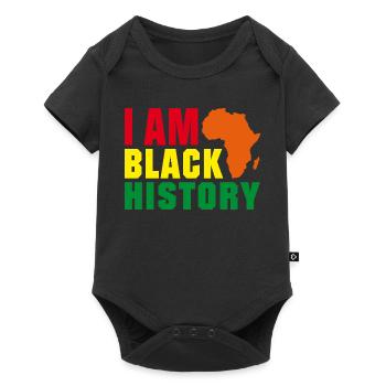 I am Black History - Baby Premium short-sleeve bodysuit - black - Front