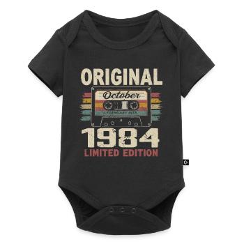 Born in October 1984 | Vintage Gift October 1984 - Baby Premium short-sleeve bodysuit - black - Front