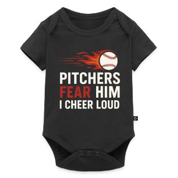 Garçon Maman Baseball Proter Fils Homerun Équipe de voyage - Body à manches courtes Premium Bébé - noir - Devant