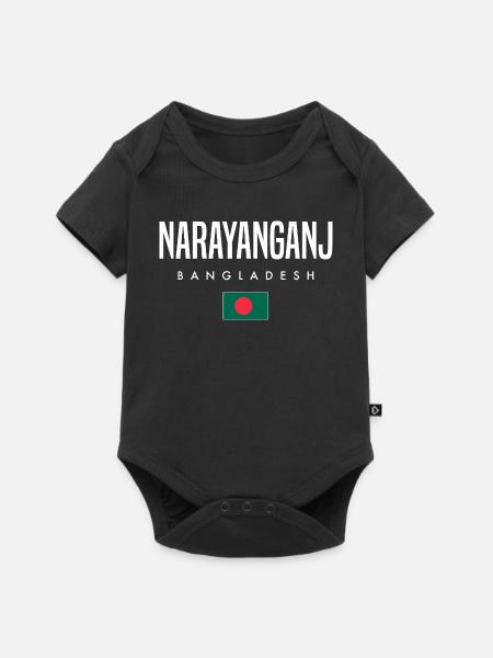 Narayanganj Bangladesch - Baby Premium Kurzarmbody - Schwarz