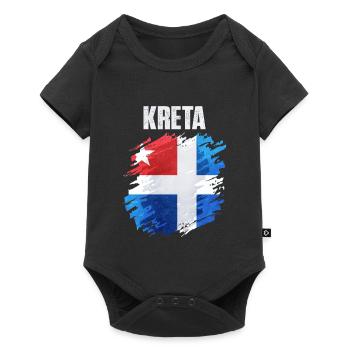 Colorful Scandinavian Flag Art - Baby Premium short-sleeve bodysuit - black - Front