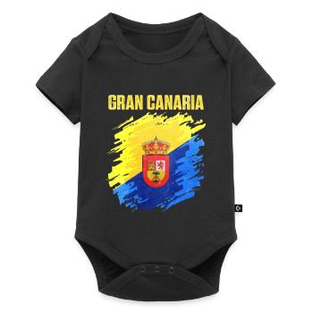 Puissant écusson du club de Gran Canaria - Body à manches courtes Premium Bébé - noir - Devant