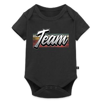 Team - Baby Premium Kurzarmbody - Schwarz - Vorne