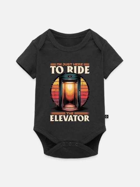 Elevator toddler & kids - Baby Premium Kurzarmbody - Schwarz