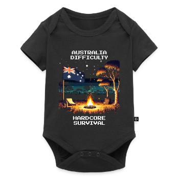 Australia: Hardcore Survival | Outback - Baby Premium short-sleeve bodysuit - black - Front