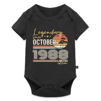 October 1988 Gift - Awesome Since October 1988 - Baby Premium short-sleeve bodysuit - black - Front