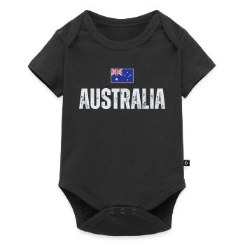 Flag Australia, I love Australia - Baby Premium short-sleeve bodysuit - black - Front
