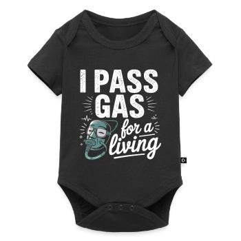 Graphique motivant une infirmière - Body à manches courtes Premium Bébé - noir - Devant