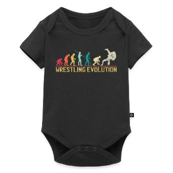 Wrestling Evolution Artwork - Baby Premium short-sleeve bodysuit - black - Front