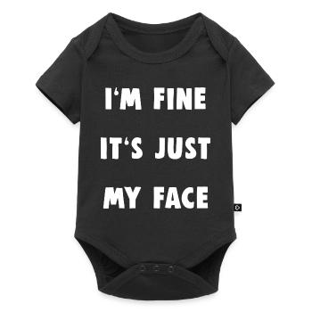 Je vais bien - Body à manches courtes Premium Bébé - noir - Devant