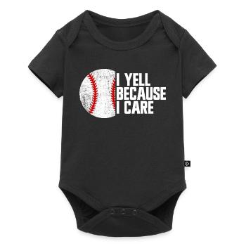 I scream because it is important to me, baseball parents - Baby Premium short-sleeve bodysuit - black - Front