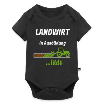 Farmer in training tractor motif - Baby Premium short-sleeve bodysuit - black - Front