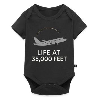 Hôtesse de l’air Personnel navigant commercial Life Aviation - Body à manches courtes Premium Bébé - noir - Devant