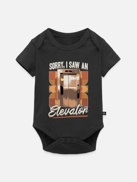 Elevator toddler & kids - Baby Premium Kurzarmbody - Schwarz