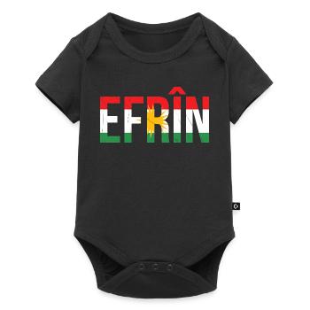 Symbole de paix des Kurdes du Kurdistan avec drapeau national - Body à manches courtes Premium Bébé - noir - Devant