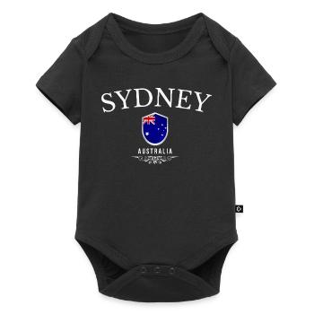 Sydney, Australie, design élégant et minimaliste - Body à manches courtes Premium Bébé - noir - Devant