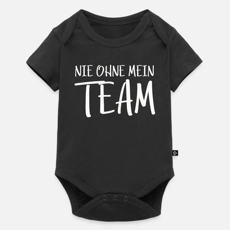 Mein Team - Baby Premium Kurzarmbody - Schwarz