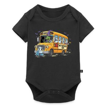 Spooky Bus Haunted Crew - Baby Premium short-sleeve bodysuit - black - Front