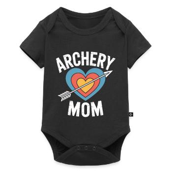Tir à l’arc Dicton Mère Tir à l’arc Cadeau - Body à manches courtes Premium Bébé - noir - Devant