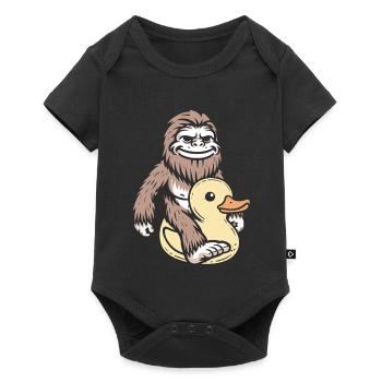 Bigfoot Rubber Duck Duck - Body à manches courtes Premium Bébé - noir - Devant
