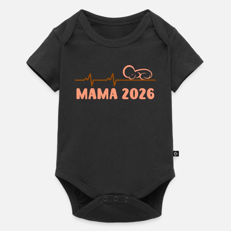 Future maman MAMA 2026 Bébé arrive Drôle - Body à manches courtes Premium Bébé - noir
