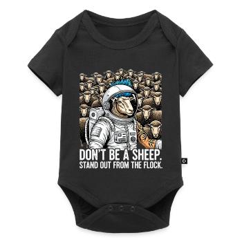 Ne sois pas un mouton - Astronaute Schaf Punk - Body à manches courtes Premium Bébé - noir - Devant