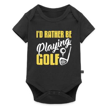 Always Choose Playing Golf Funny Quote - Baby Premium short-sleeve bodysuit - black - Front